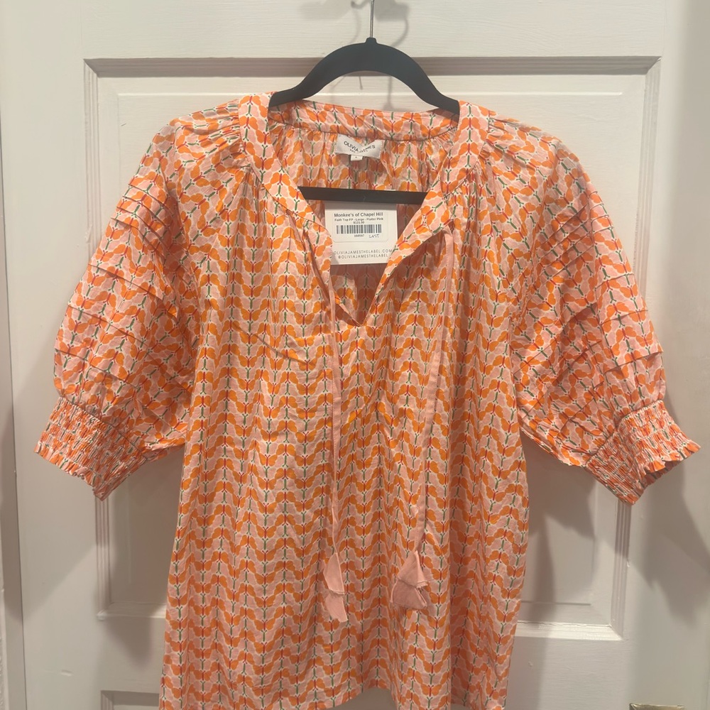 Olivia James Faith Top - Large - Flutter pink
